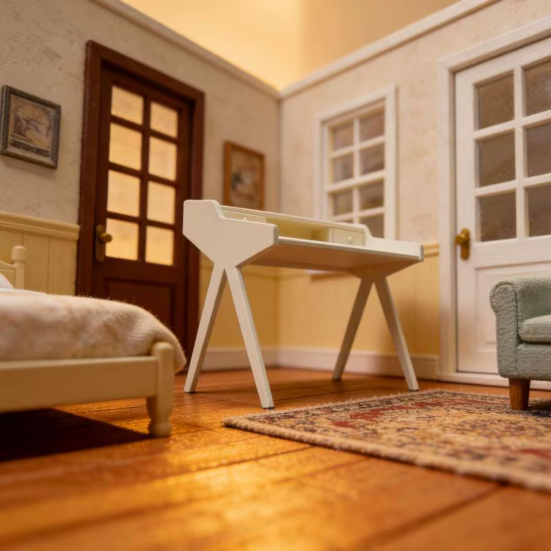 12 Mini Tables de Maquillage Miniatures en Bois pour Maison de Poupée, Modèle de Meuble pour Chambre d'Enfant, Décoration de Jeu