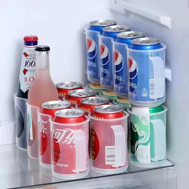 Boîte de rangement pratique pour boissons et bière, adaptée à la cuisine domestique, porte-bouteille de boissons pour réfrigérateur, boîtes de rangement de réfrigération utiles pour réfrigérateur