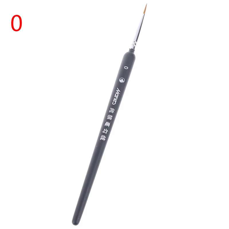 [FE] 3Pcs 0/ 00/ 000 Pinceaux professionnels en poils de loup miniatures pour la peinture artistique