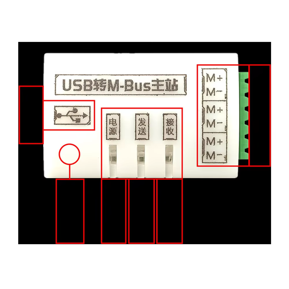 Convertisseur M-Bus vers USB pour contrôle/compteur intelligent avec Module de Communication par câble, Mini Module maître M-Bus de qualité industrielle 0