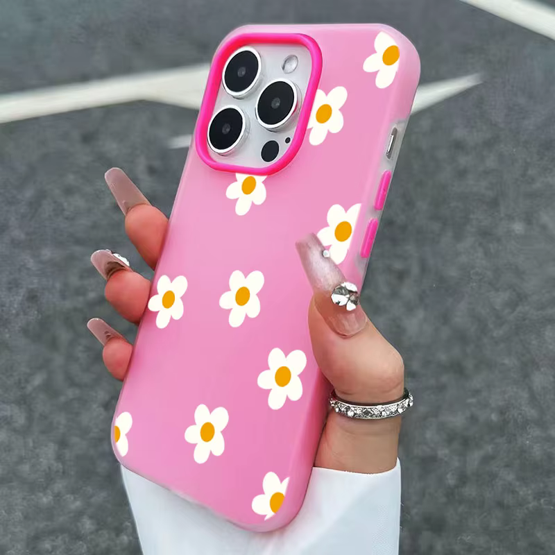 Coque mate 2 en 1 à motif de petite fleur d'oranger, étui pour iPhone 17 16 Pro Max Air 15 14 Plus 13 12 11 XS X XR 16Plus 16E
