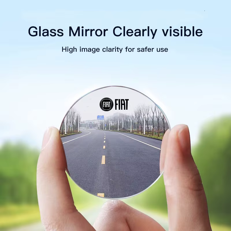 Rétroviseur de voiture 360 °   Petit miroir rond, accessoires automobiles pour FIAT 500 Ducato Panda Grande Punto Tipo Abarth Pulse 600 500L