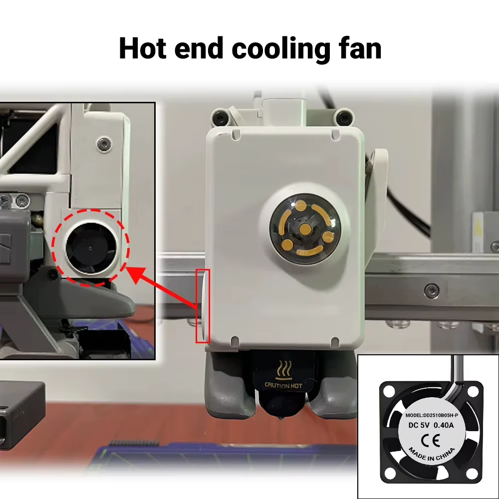 Ventilateur A1 A1mini pour le refroidissement du hotend A1 Mini, ventilateur silencieux 2510 pour les accessoires d'imprimante 3D Lab A1 et A1 Mini