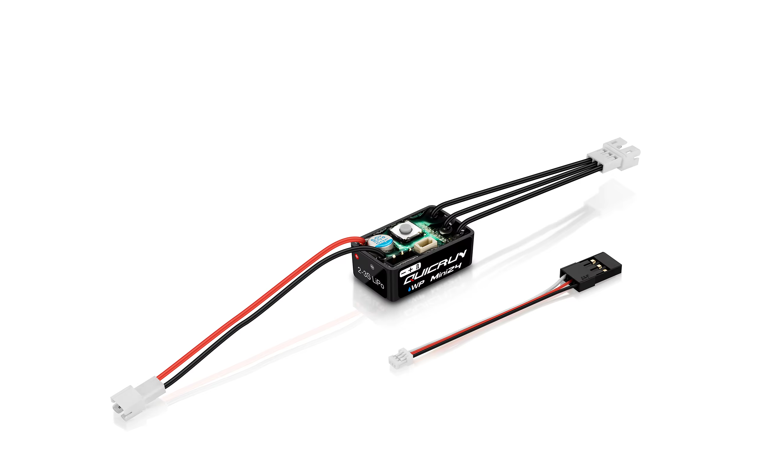 HOBBYWING QuicRun WP Mini24 25A ESC étanche 2-3S brossé/sans balais pour voiture RC mini 1/24 1/18 1/16, crawler, monster, moteur 1621