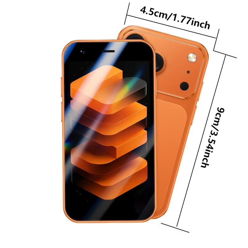 Mini smartphone avec écran de 3,0 pouces, 2 Go de RAM et 16 Go de stockage. Prend en charge plusieurs applications, reconnaissance faciale