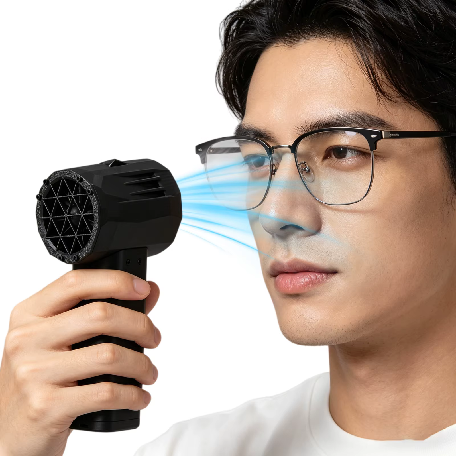 Mini ventilateur turbo puissant 16000mAh 750W, souffleur d'air pour voiture, souffleur de feuilles sans fil à 3 vitesses pour les voyages en plein air, les trajets quotidiens, la plage et les vacances