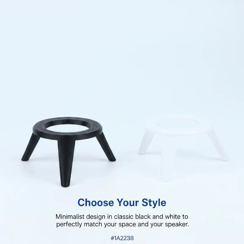 Support pour haut-parleur HomePod Mini, base en plastique durable, support trépied, support antidérapant pour comptoir de cuisine
