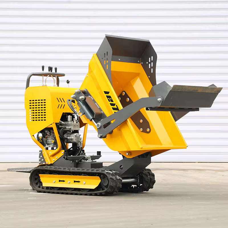 Mini-dumper sur chenilles de 0,5 tonne personnalisé en Chine, dumper hydraulique compact de haute qualité disponible en stock