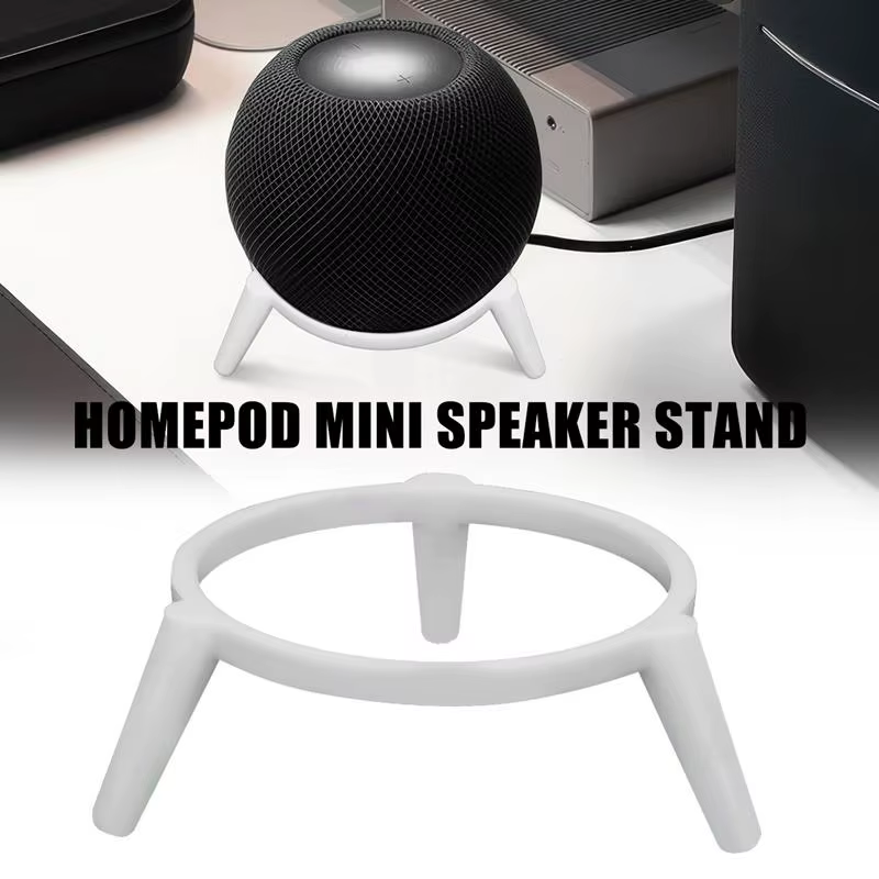 Support pour haut-parleur HomePod Mini, base en plastique durable, support trépied, support antidérapant pour comptoir de cuisine