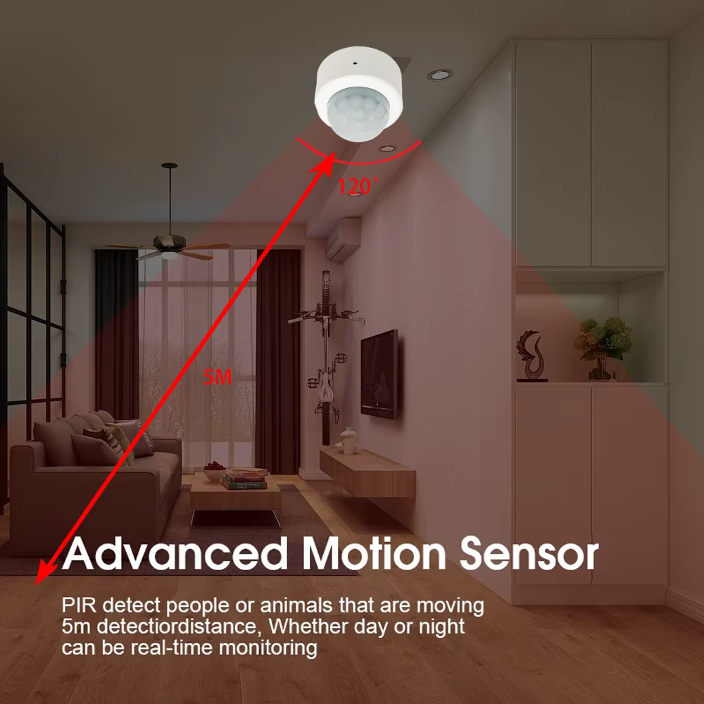 Tuya Zigbee-Mini détecteur de mouvement PIR, capteur de mouvement humain, détecteur infrarouge, alarme de sécurité, nous-mêmes avec Alexa, Amazon, Google Home