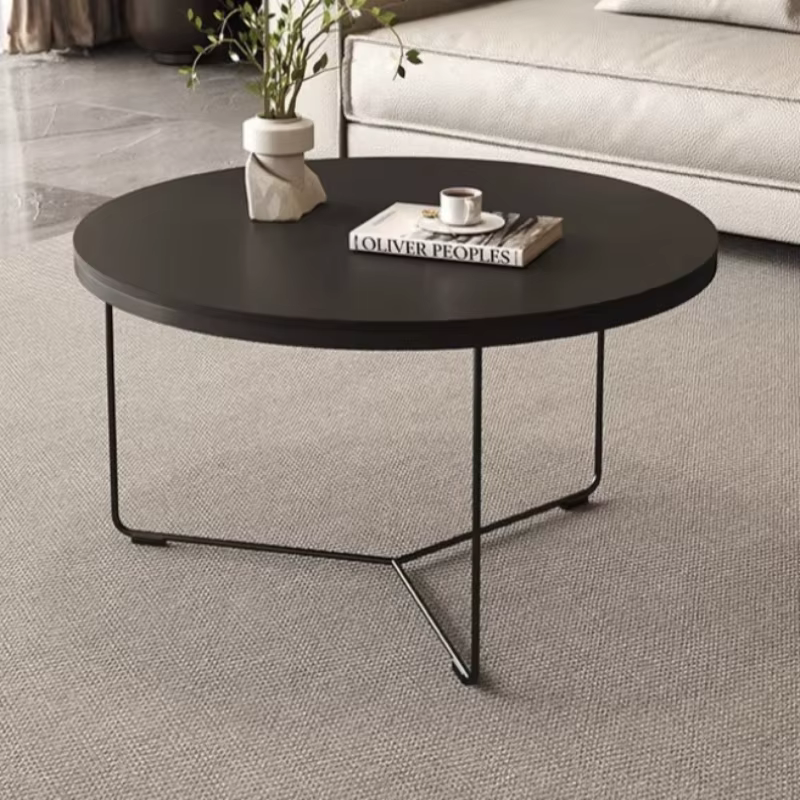 Table basse minimaliste, table basse de luxe pour petit espace, table basse ronde nordique pour salon, Mesa De Sala, meubles modernes
