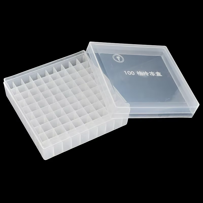 Mini boîte de rangement de bouteilles d'huile essentielle à 100 grilles, boîte en plastique 5x14x14cm, présentoir de bouteilles de parfum portables, support de présentation pour bouteille de 2ml