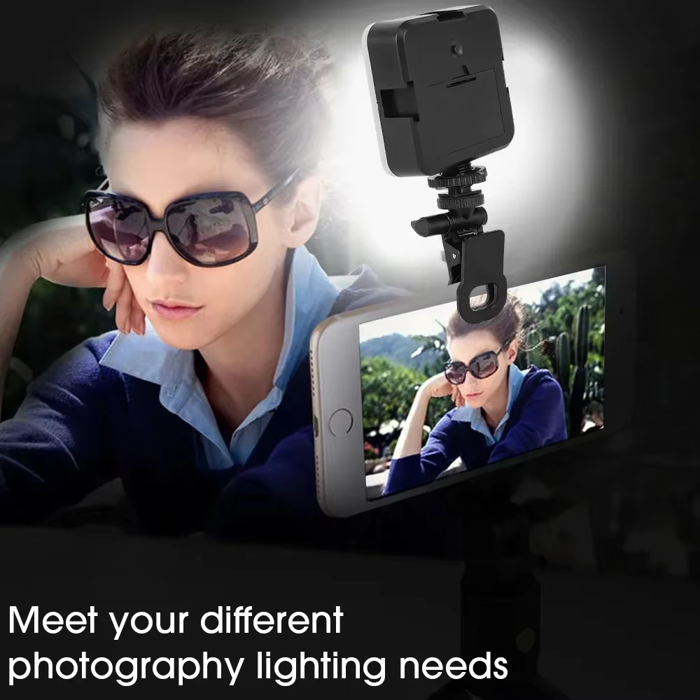 Mini lampe LED Portable pour Selfie, pour IPhone, Samsung, IPad, téléphone Portable, Clip pour ordinateur Portable, remplissage Flash, vidéo, Photo, lampe de photographie