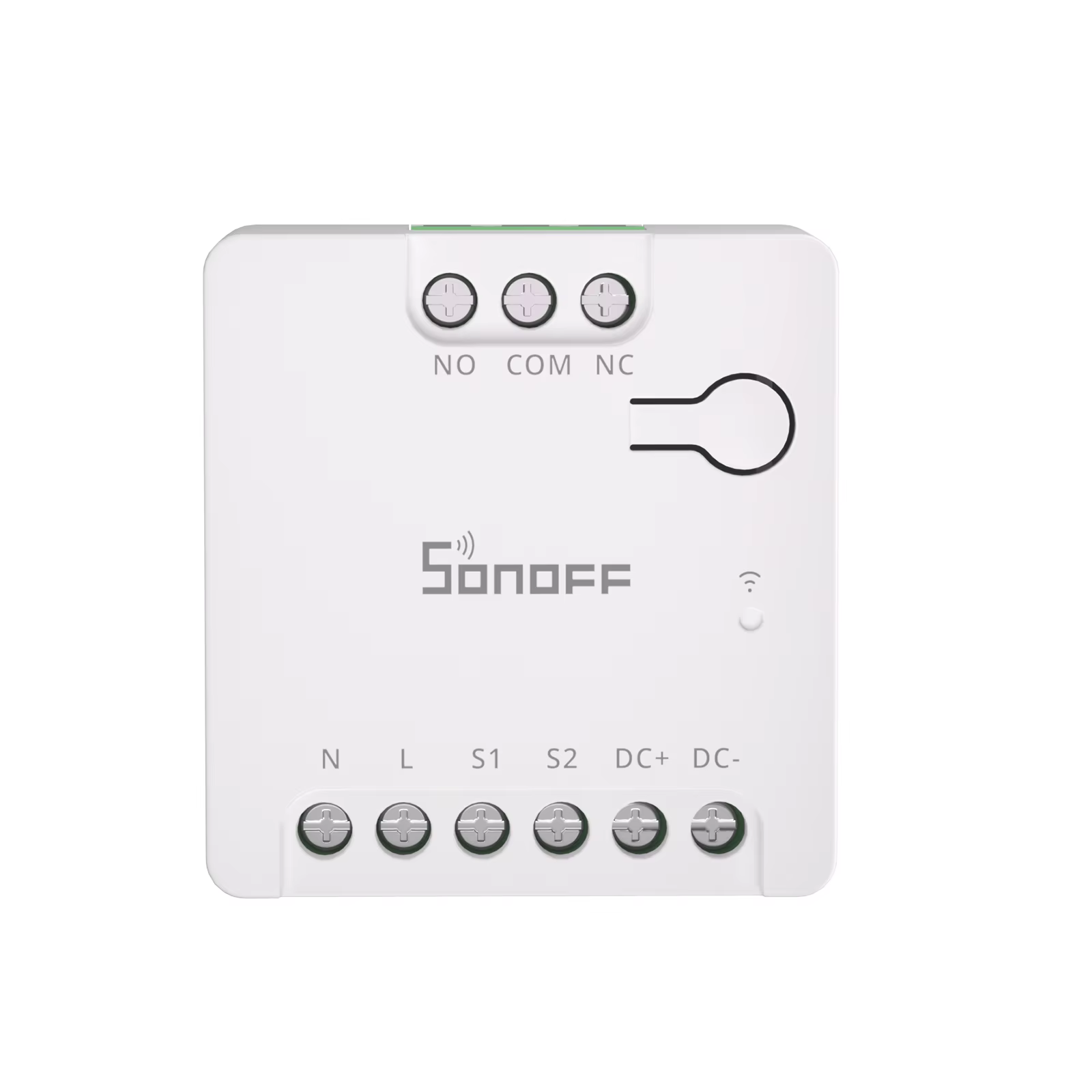 SONOFF Mini-D Mini Interrupteur intelligent Wi-Fi à contact sec compatible Matter, entrée AC/DC, contrôle à distance des moteurs et portes de garage via eWelink