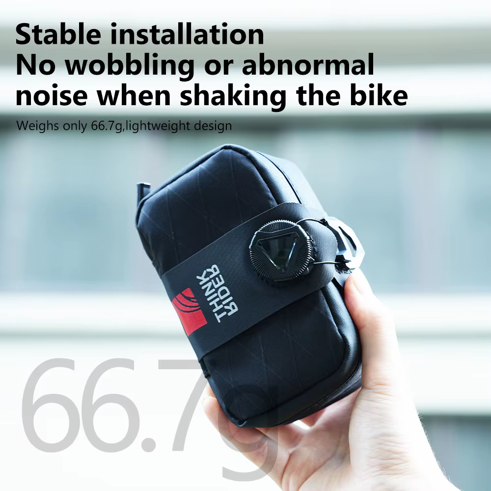 ThinkRider – sac de selle de vélo 0,4 l, Mini sac arrière Portable, kit d'outils de vélo de route et vtt, sac de réparation réfléchissant, accessoires de cyclisme