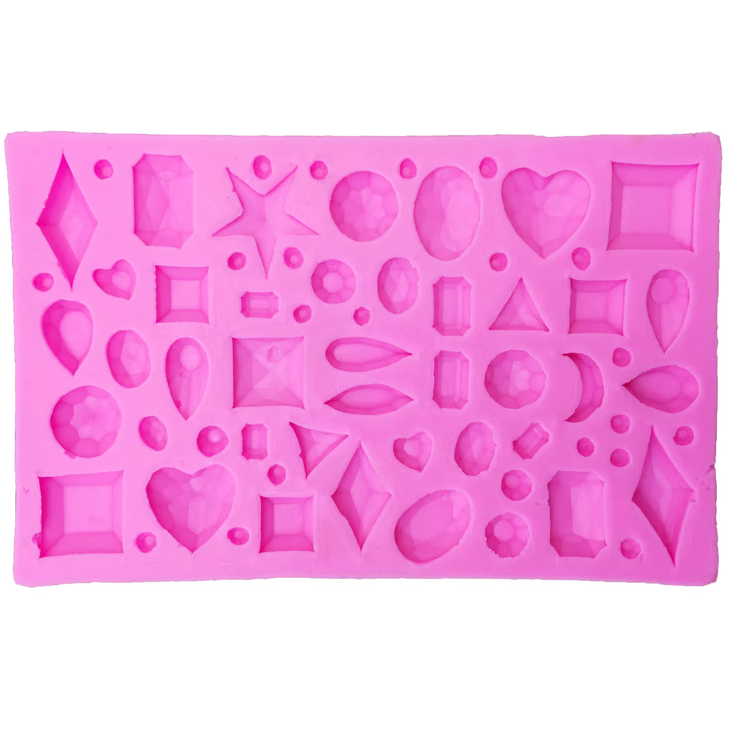 Moule de cuisson en silicone M0595, Mini gemme en forme de diamant, outils de décoration de gâteau fondant, chocolat, bonbons