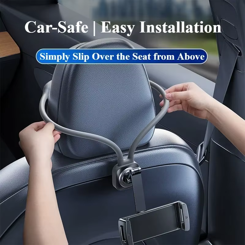 Eary pour support iPad, accessoires de voiture flexibles pour femmes et enfants, essentiels de voyage sur route, organisateur de siège arrière de voiture pour support de tablette