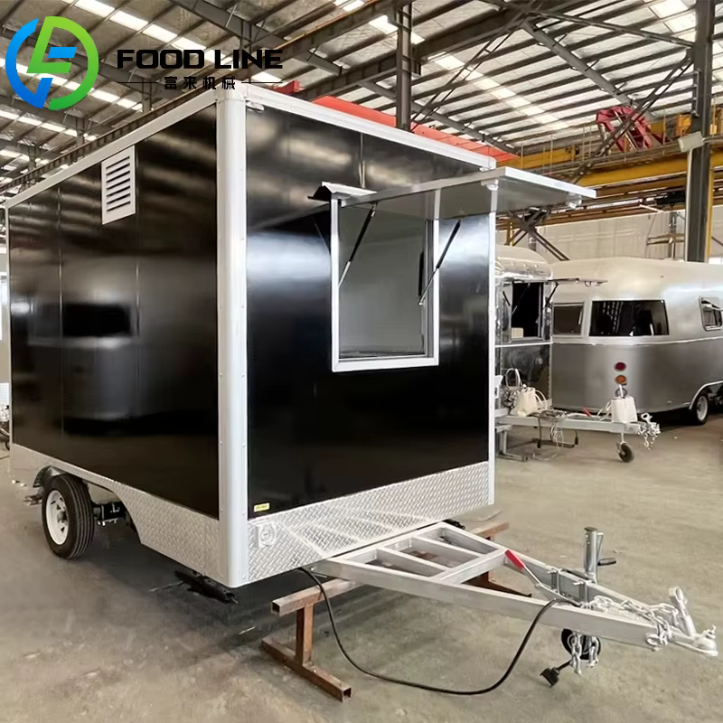Mini camion de restauration rapide mobile pour pizzas, burgers, pâtes, café, camion de restauration mobile aux États-Unis, remorque alimentaire avec cuisine complète personnalisée