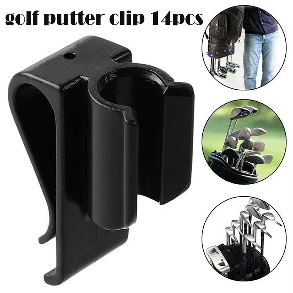 Lot de 14 accessoires de golf, articles de sport, organisateur de putters, support de putter, clip pour sac de golf, clip pour clubs de golf