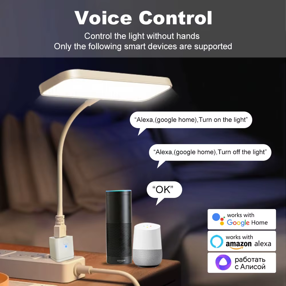 MANHO Hub USB intelligent WiFi, adaptateur Micro USB 5V, mini adaptateur d'alimentation USB WiFi, contrôle à distance par application, commande vocale pour Alexa Google Home