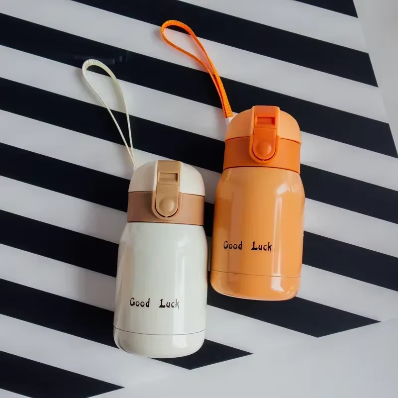 Mini tasse Thermos 200ml/360ml, tasse de poche, tasse à café thermique, flacon sous vide en acier inoxydable, bouteille d'eau chaude isolée, cadeau pour enfants