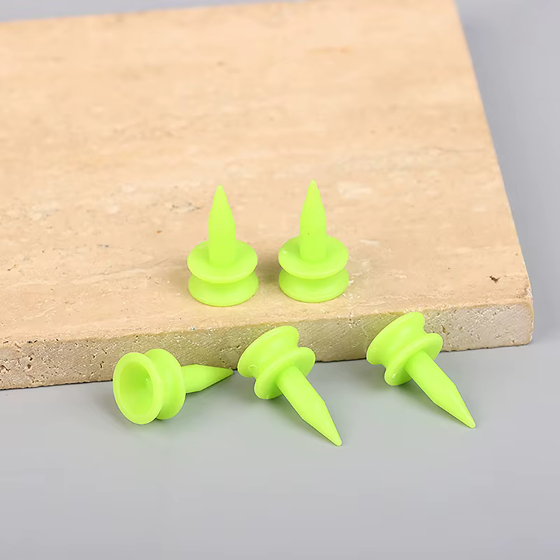 50 pièces/paquet tees de Golf professionnelles 25MM 0.98 'château vert golfeur accessoire t-shirts de Golf en plastique parfait pour teeing la balle