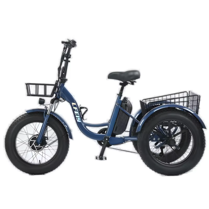 Tricycle électrique à trois roues pour adultes, mini voiture, véhicule cargo, gros vélo, vélo électrique pour femmes et hommes, batterie perfective, 48V, 500W