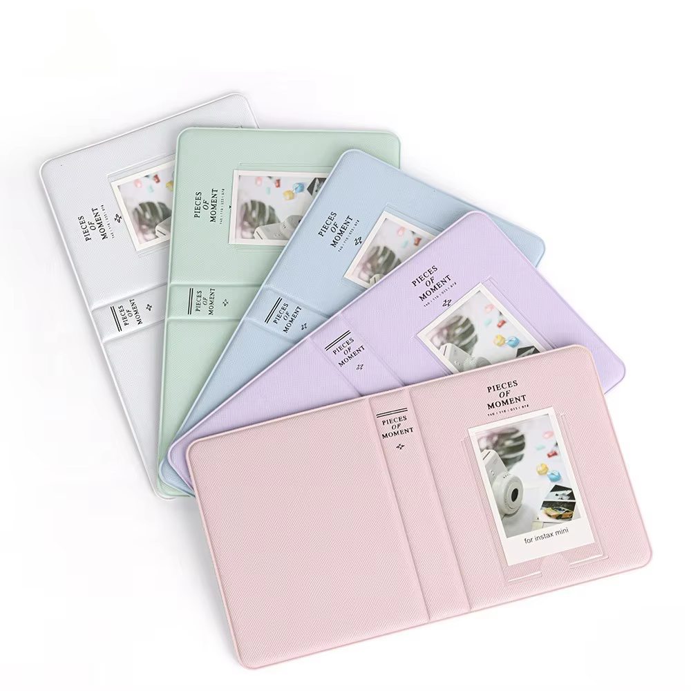 Album Fujifilm Instax Mini à 64 pochettes – Étui pour photos Polaroid pour mariage, rangement de cartes instantanées, cadeau souvenir