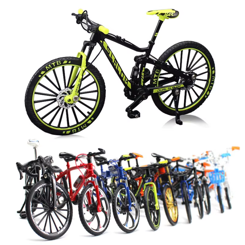 Mini modèle de vélo en alliage 1:10, jouet pour enfants, doigt en métal moulé sous pression, jouet de course, Simulation de Collection, jouets pour garçons, cadeau
