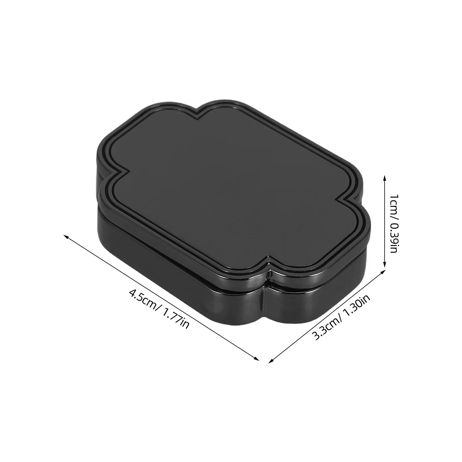Mini boîte à parfum solide avec couvercle coulissant, boîte en métal compacte et portable, porte-parfum à poussoir, pot à baume rechargeable, format voyage