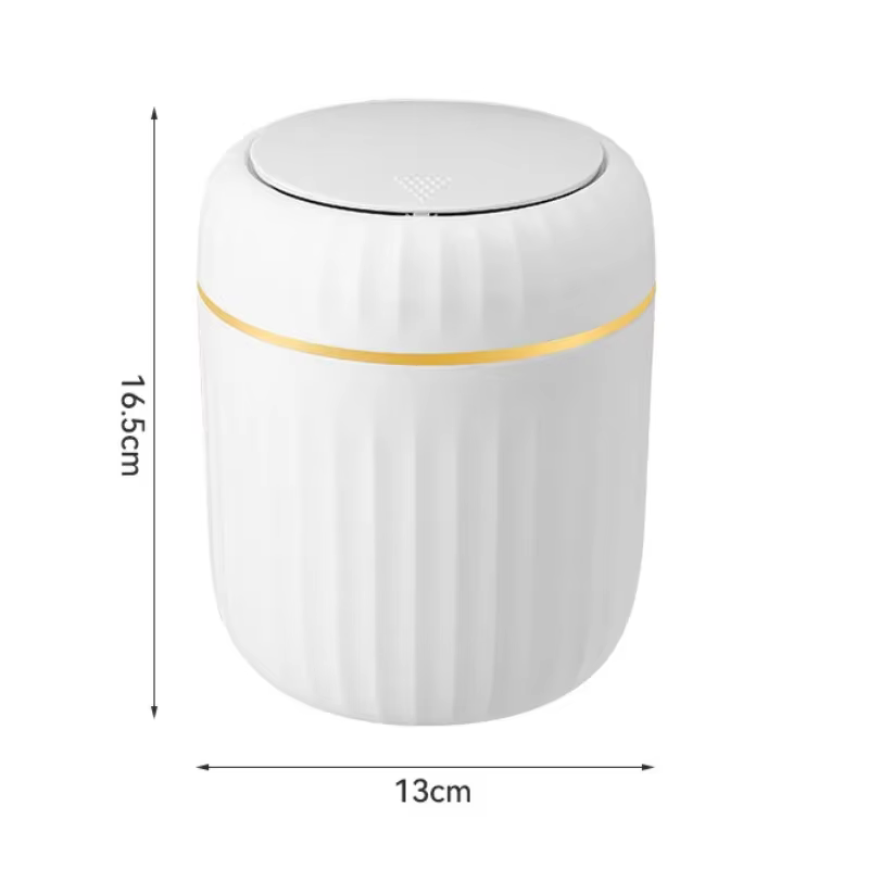 Mini poubelle de bureau avec couvercle, poubelle, chambre à coucher, bureau, boîte de rangement, plastique durable, fournitures pour la maison
