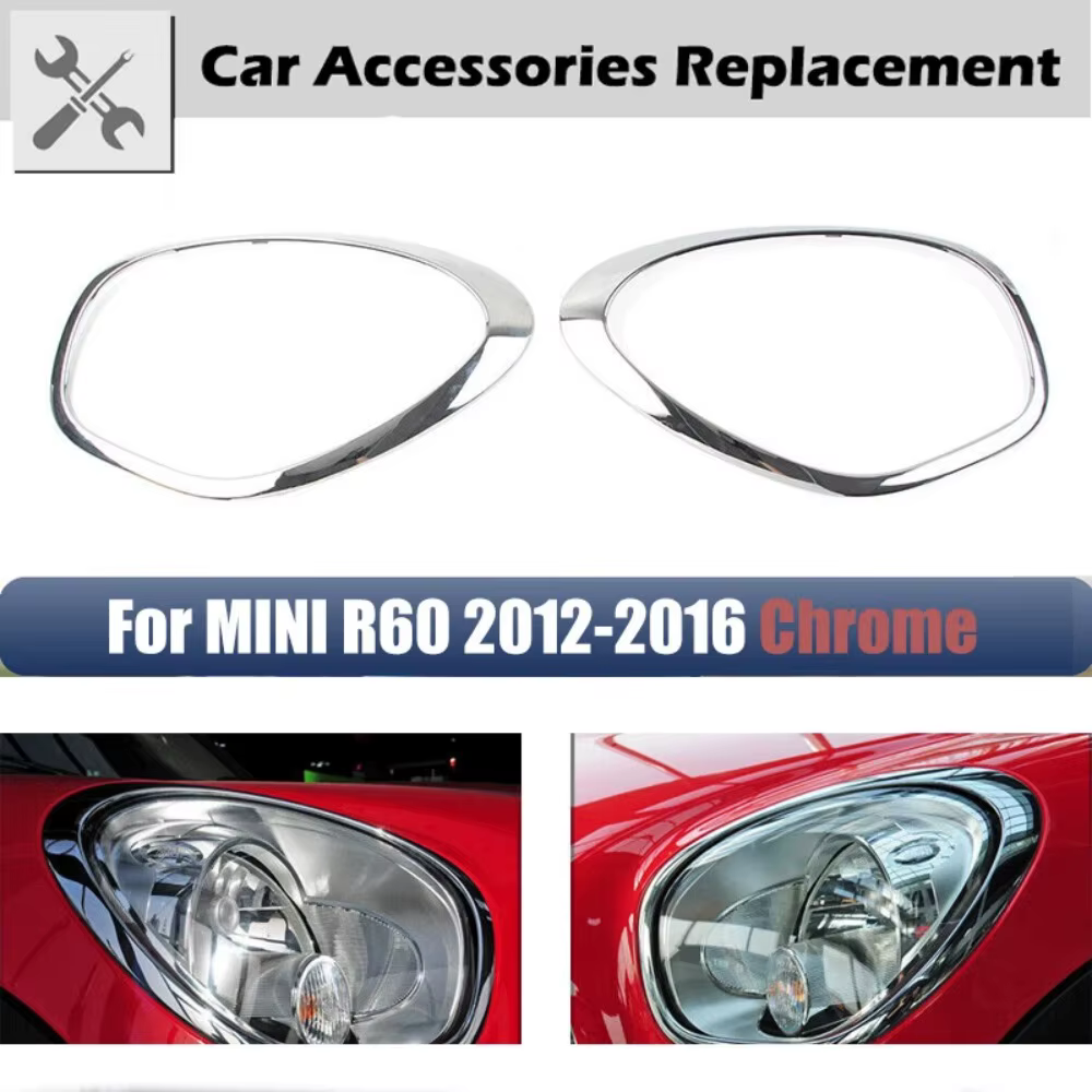 Pour 2011-2016 R60 R61 BMW MINI Cooper Countryman Paceman Chrome garniture de phare anneau lunette 51139801573 51139801574
