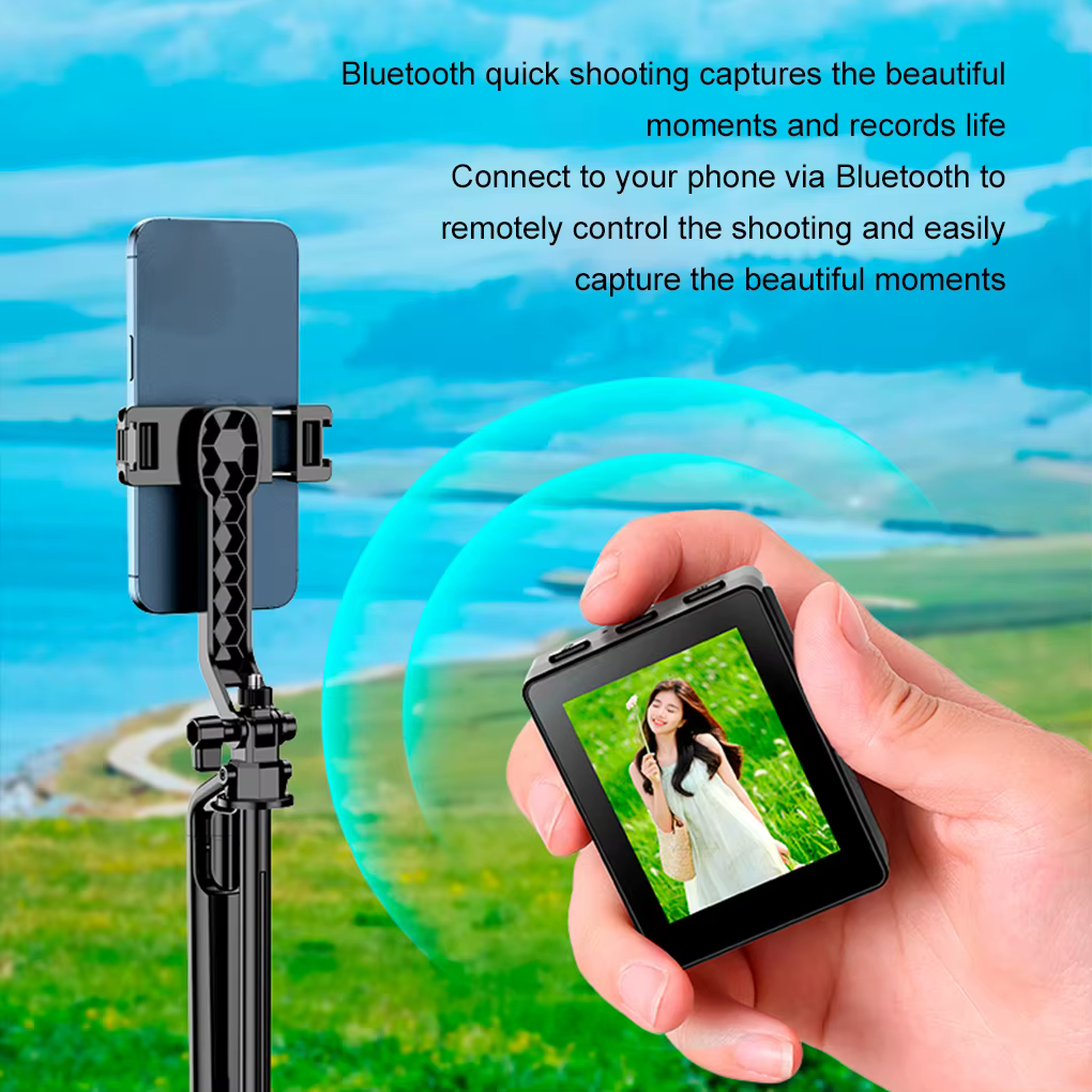 Mini écran portable pour selfie de smartphone, affichage pour caméra arrière de téléphone, moniteur sans fil pour selfie, vlog et diffusion en direct pour iPhone et téléphone Android