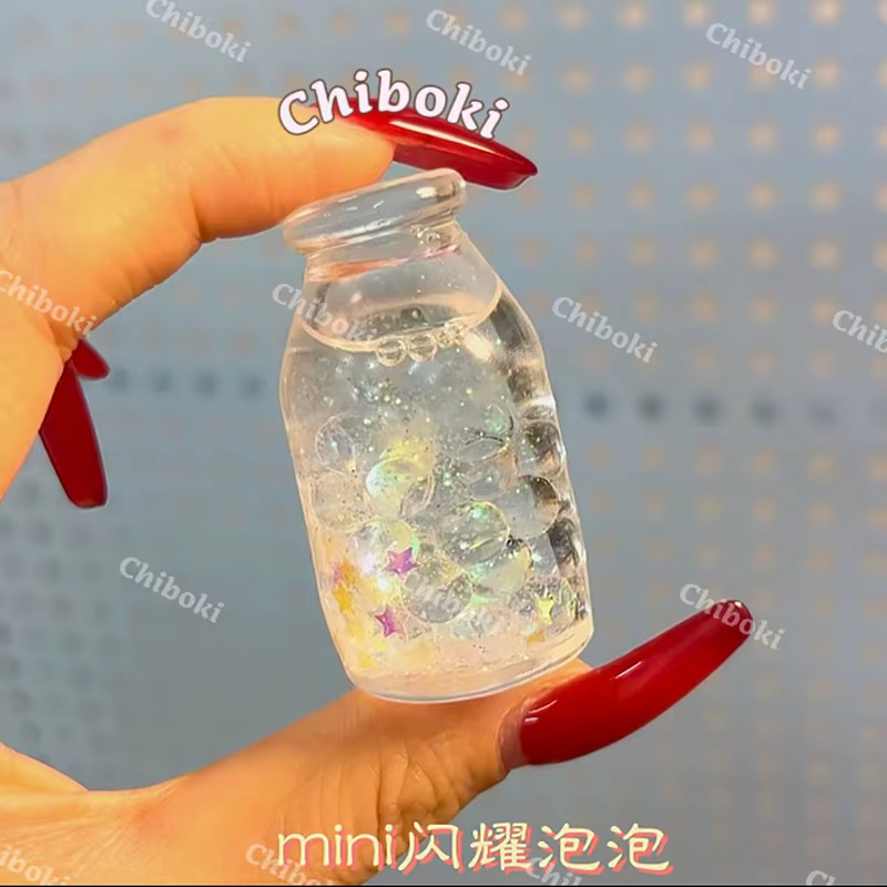 Série Chiboki Mini Water Sign : Jouets anti-stress Squishy Kawaii à cœur rempli d'eau, à remontée lente, cadeaux