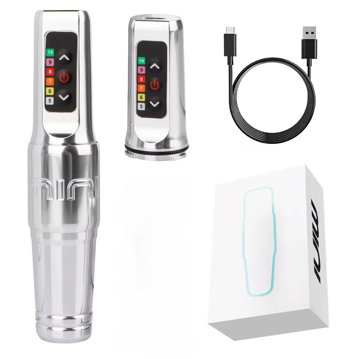 Mini machine à tatouer sans fil, stylo, course de 3,0 mm, avec 2 batteries, moteur sans noyau personnalisé de qualité supérieure, 10000 tr/min, maquillage permanent SMP