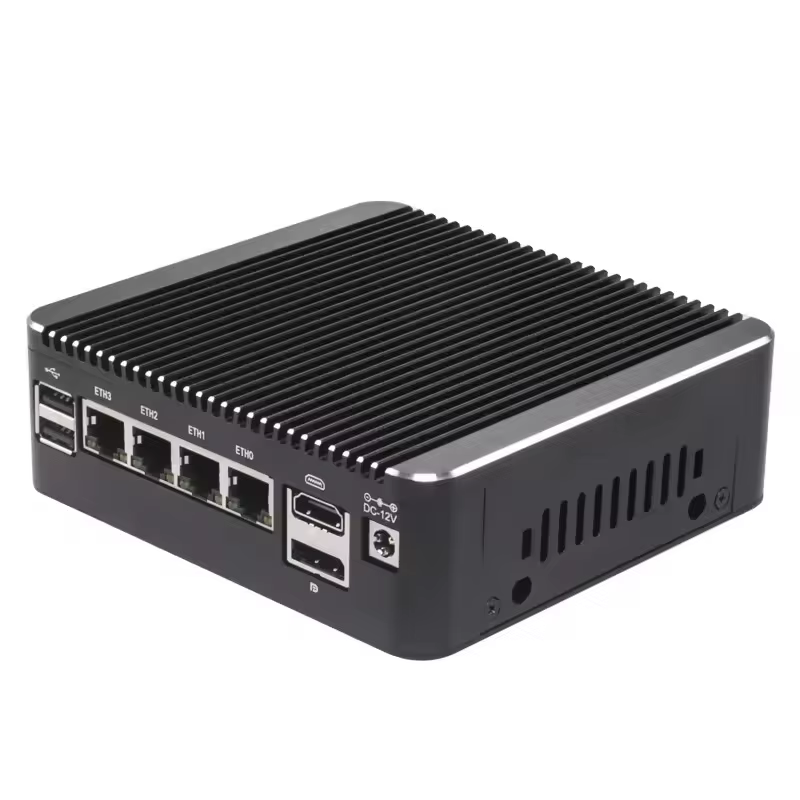 Mini PC pare-feu sans ventilateur Intel N150 N95 Core i5 8250U i3 8145U Pentium 4417U 4x2.5G i226 NIC Serveur domestique pfSense OPNsense