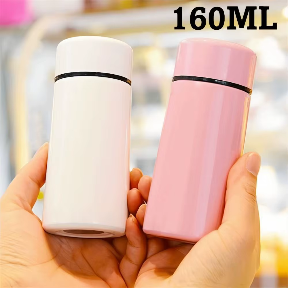 Mini tasse Thermos pratique en acier inoxydable, Thermos de poche Portable, capacité de 160ml, tasse d'eau compacte pour café et eau