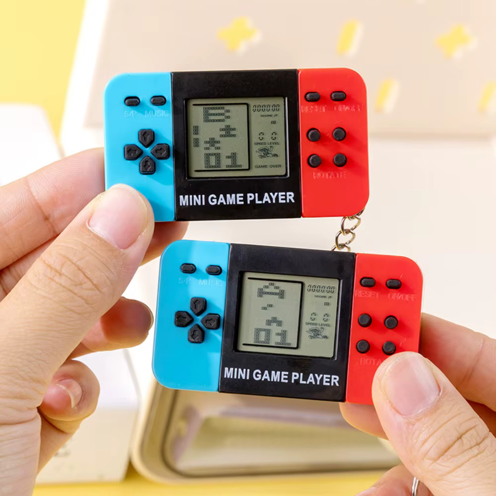 Console de jeu portable Mini Tetris 2026, Jouet pendentif porte-clés électronique classique et nostalgique