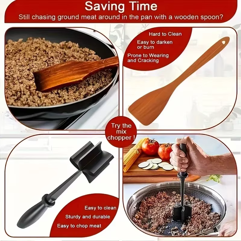 Hachoir à viande portatif multifonctionnel, mélangeur sans effort, hachage du riz et de la viande, Gadget de cuisine
