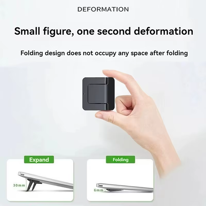 Mini Support d'ordinateur Portable pliable et réglable, Support Portable Ultra-fin pour Support de refroidissement, Support de clavier