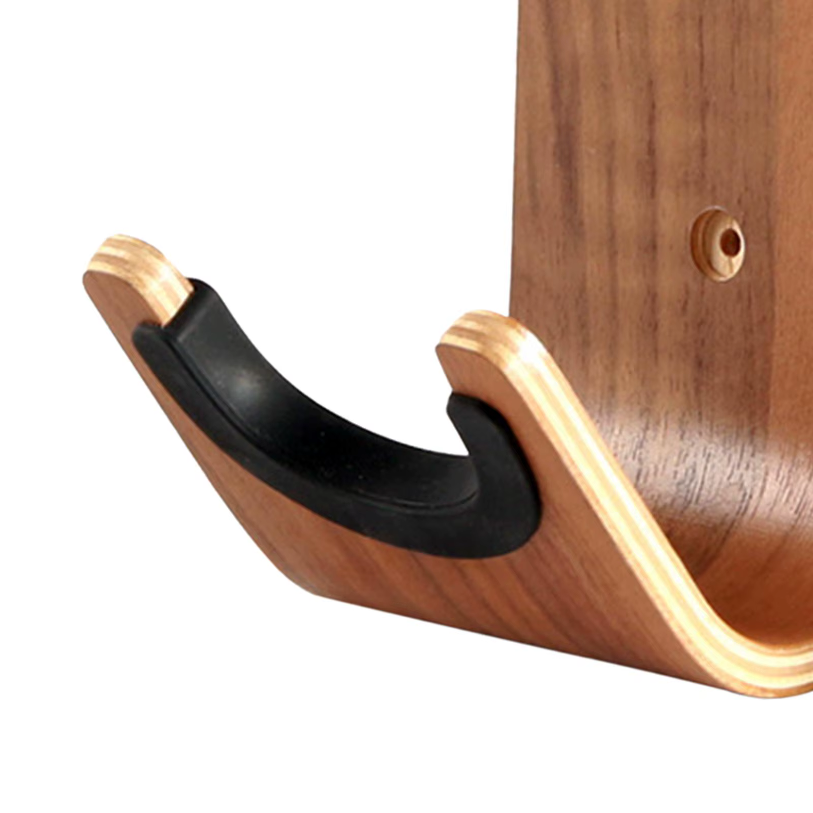 Elegant Wooden Wall Hook Organizer for Musical Instruments - Simple Setup, No