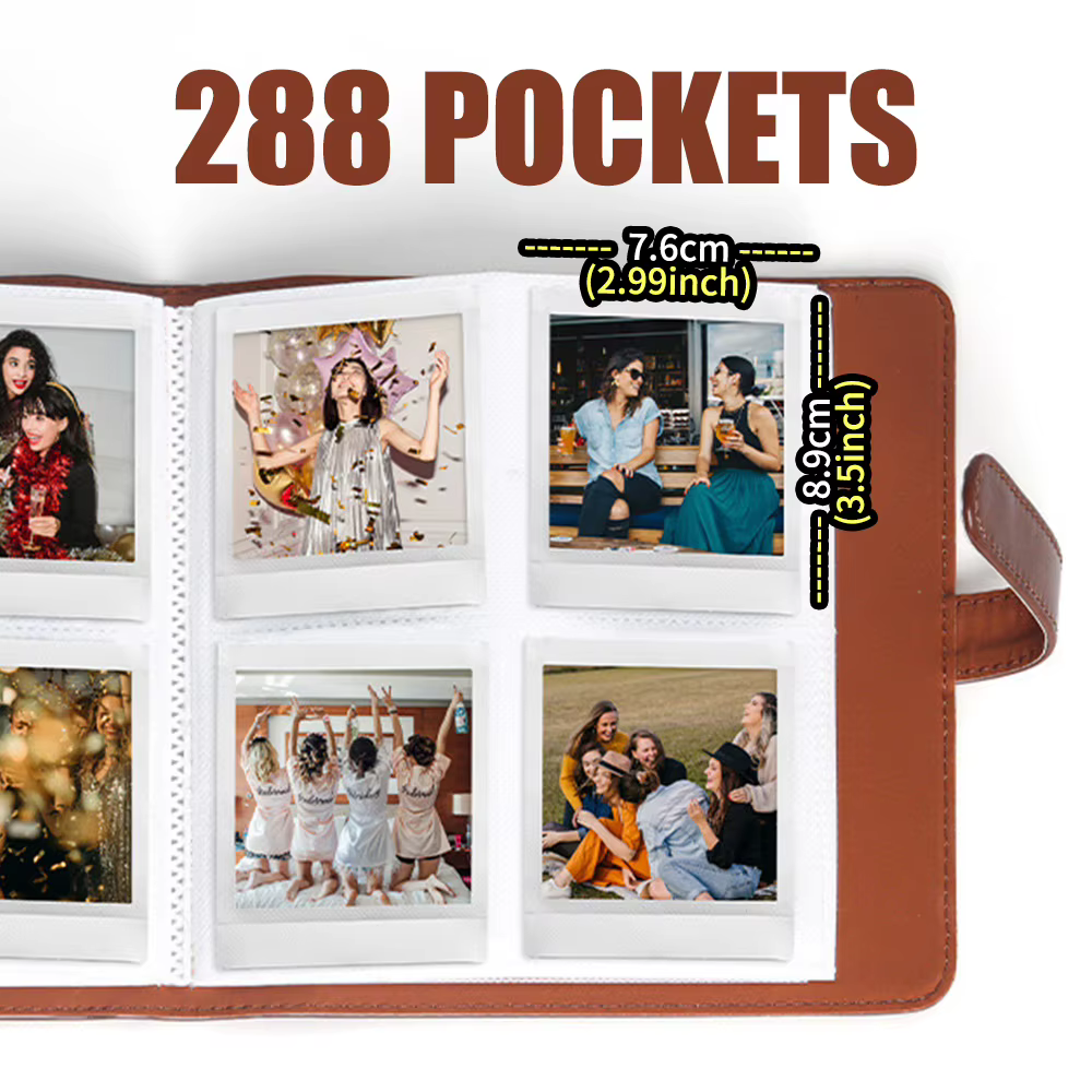 1 pc, 288 poches Album Photo pour Instax Square SQ1/SQ6/SQ10/SQ20/SQ40 appareil Photo Kodak Mini 3 carré, Mini Shot 3 carré