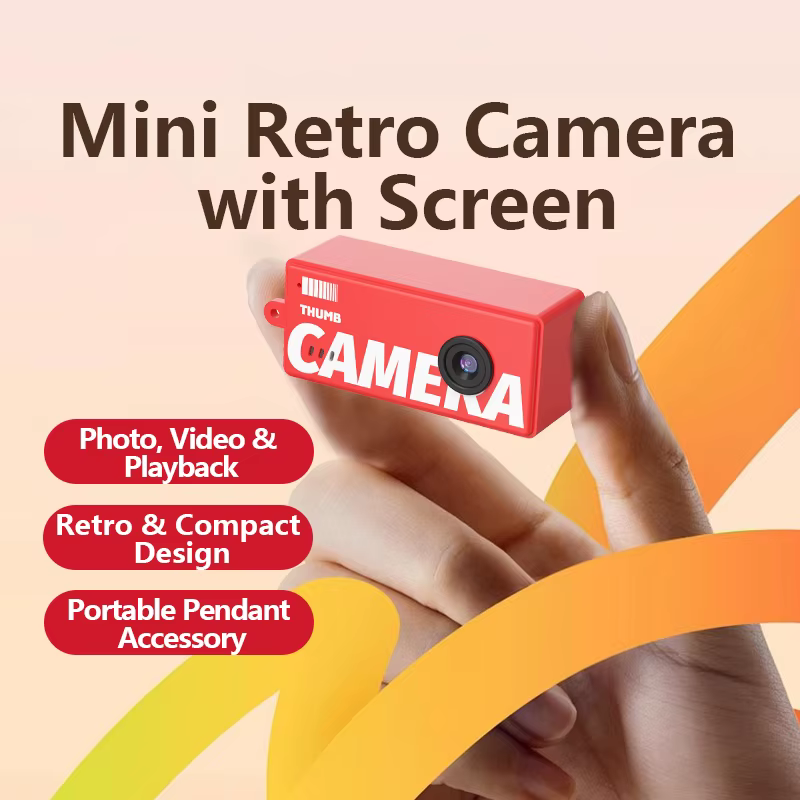 Mini caméra numérique 0,96 pouce, caméra miniature, caméra porte-clés, rétro, prend en charge les cartes mémoire, 1080p, très petite caméra vidéo, enregistreur vidéo