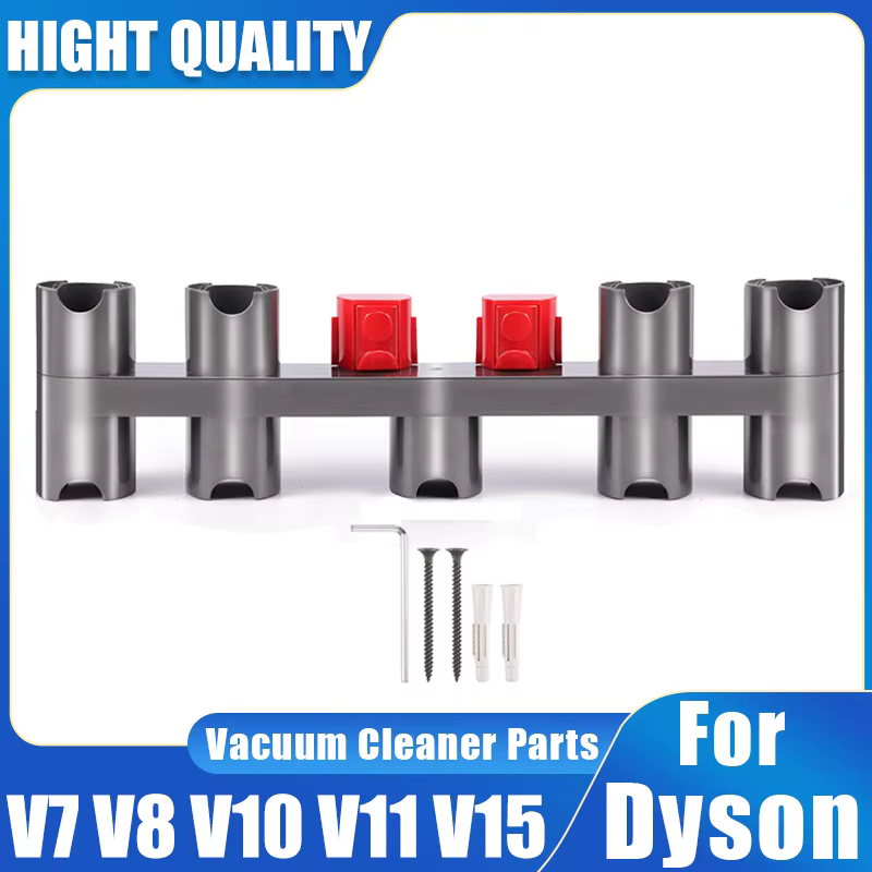 Support d'accessoires à neuf trous pour Dyson V7 V8 V10 V11 V15, support de pièces sous vide pouvant connecter le cintre du chargeur, avec vis d'expansion