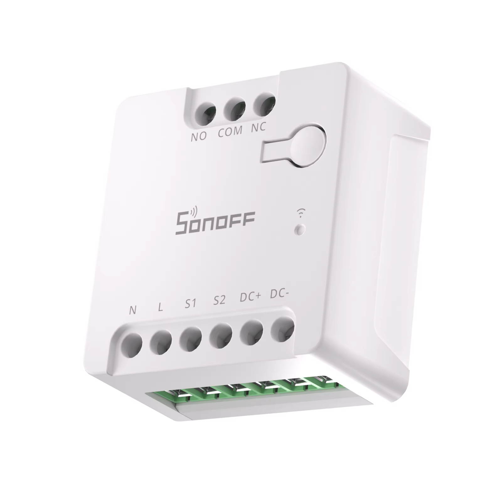SONOFF Mini-D Mini Interrupteur intelligent Wi-Fi à contact sec compatible Matter, entrée AC/DC, contrôle à distance des moteurs et portes de garage via eWelink