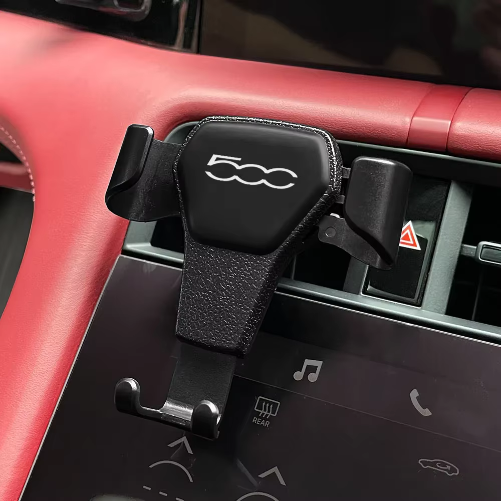 Support de téléphone portable pour voiture, Support réglable, Support de ventilation, accessoires automobiles pour Fiat 500 500C 2012 500X Abarth 695