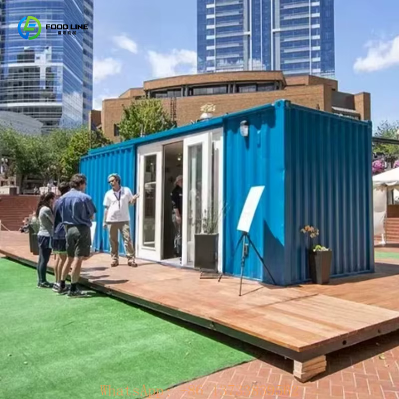 Kiosque à café personnalisé, boutique en conteneur, maison préfabriquée moderne, petite maison extérieure, maison en conteneur