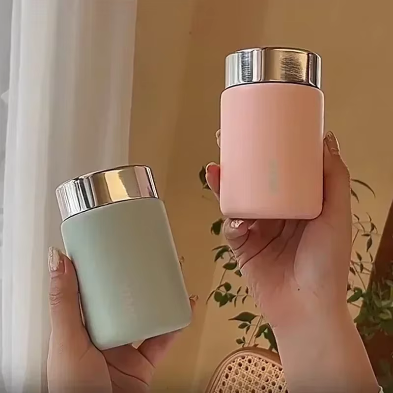 230ml Mini acier inoxydable 316 Thermos tasse mode Portable poche flacon sous vide café thé bouteille d'eau thermique gobelet