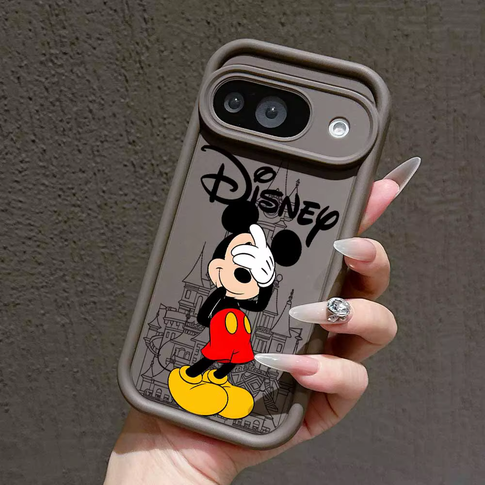 Coque Disney Mickey et Minnie pour Google Pixel 10 9A 9 8A 8 7A 7 Pro XL, avec cordon, en Silicone souple et Cool
