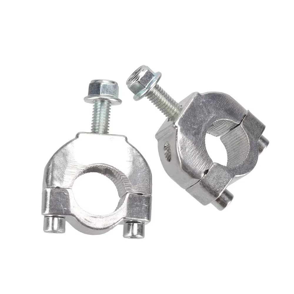 Mini-poignée de guidon de moto réglable de 7/8 pouces (22 mm) avec collier de fixation pour mini-motos tout-terrain 2 temps 47cc 49cc